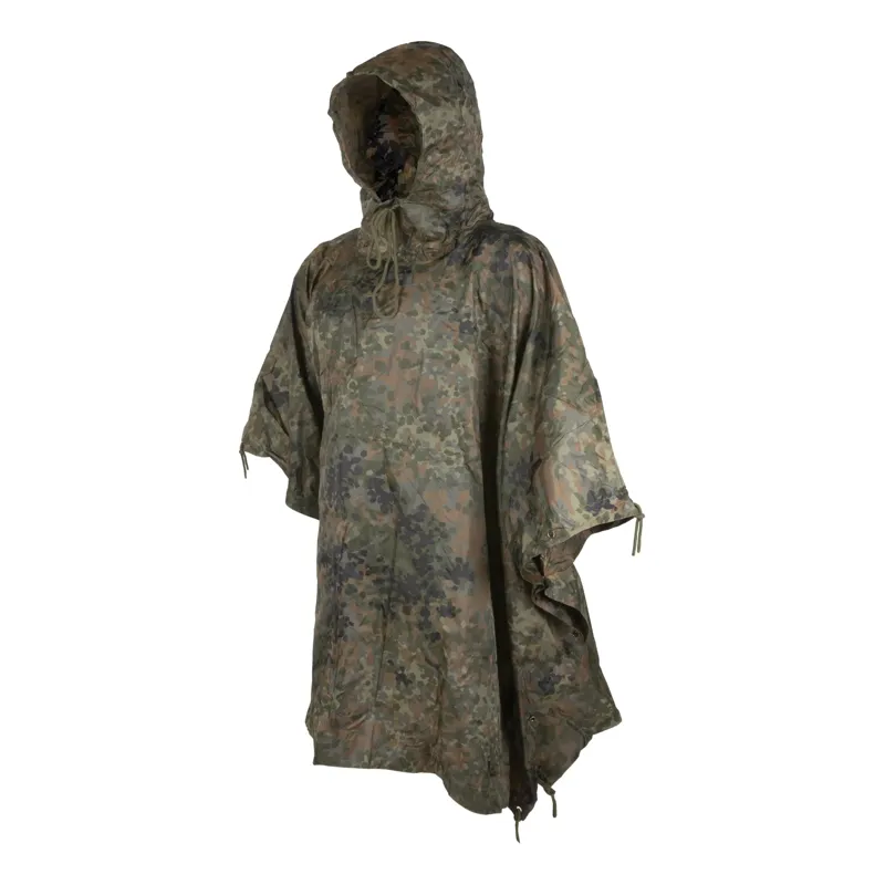 MFH US Regenponcho Ripstop · Flecktarn