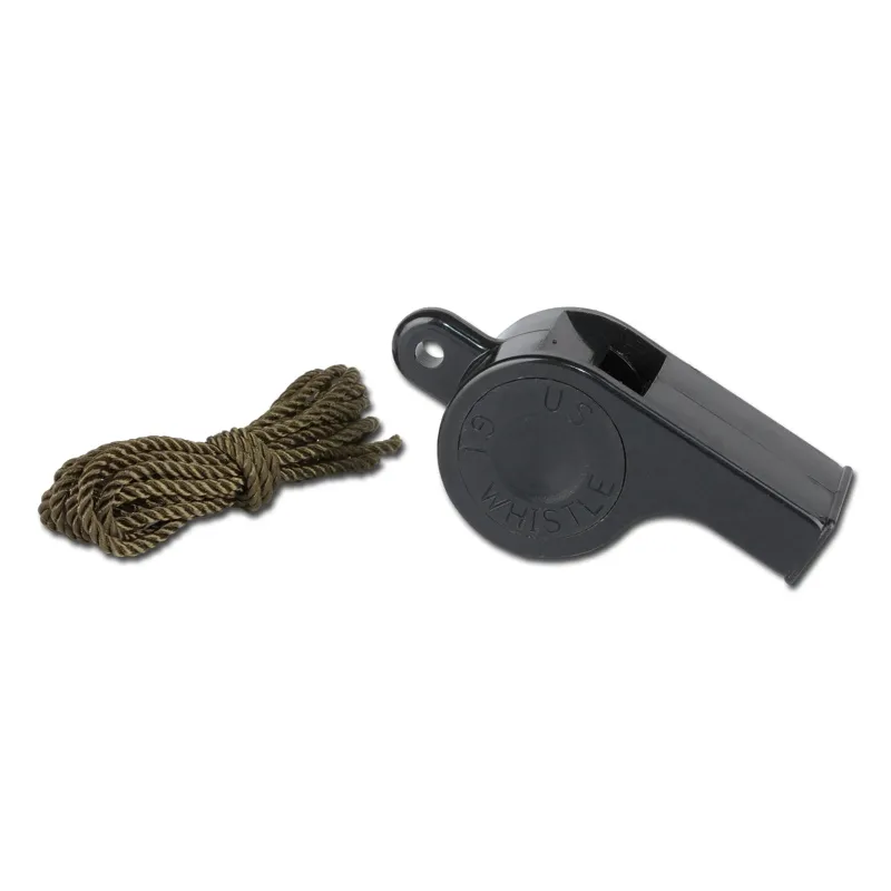Mil-Tec US Trillerpfeife · Negro