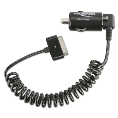USB Kfz-Ladegerät & Apple®-Spiralkabel 2.1A - Ansmann