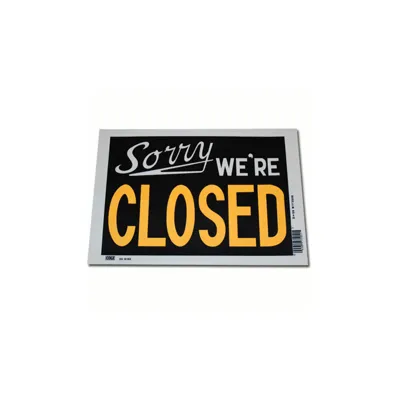 Plastik Platte Klein Sorry We're Closed - 101 Inc