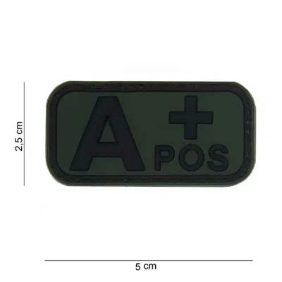 3D Blutgruppen Patch Blood Type PVC - Van Os Imports