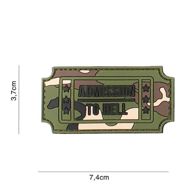 3D PVC Admission to Hell Patch - Van Os Imports
