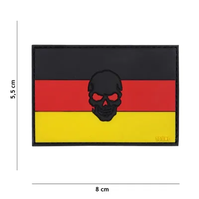 3D PVC Flagge Deutschland Skull Patch - Van Os Imports