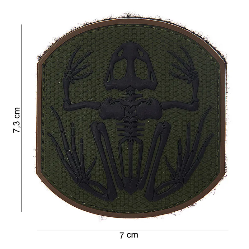 Van Os Imports 3D PVC Frog Skeleton Patch