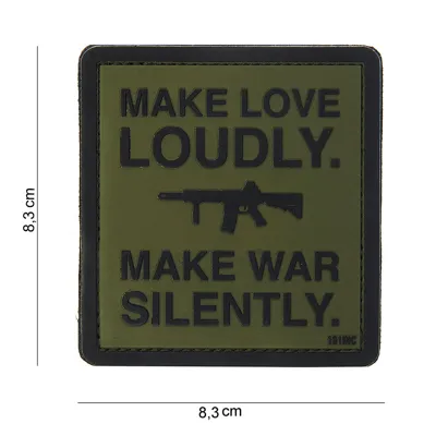 3D PVC Make Love Loudly Patch - Van Os Imports
