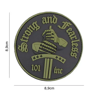 3D PVC Strong and Fearless Patch - Van Os Imports