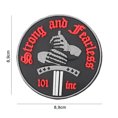 3D PVC Strong and Fearless Patch - Van Os Imports