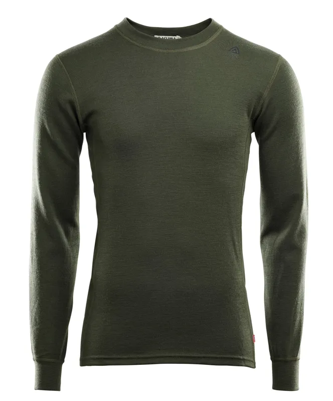 Aclima WarmWool Crew Neck Langarmshirt · Verde / OD