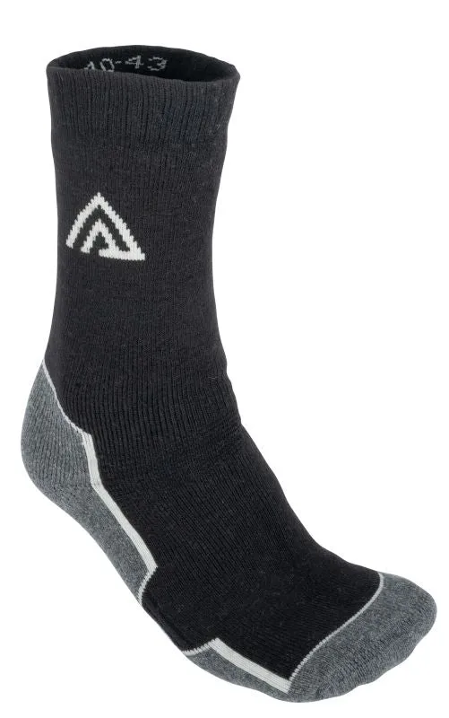 Aclima WarmWool Wool Sock -Weiß · Negro