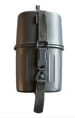 Alu Feldflasche Trinkflasche Der Bundeswehr 3 Teilig Mit Becher - US Military | Surplus