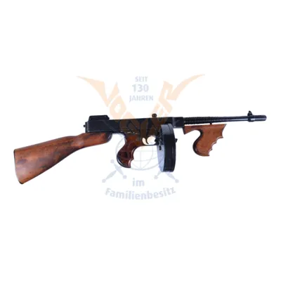 M1 Thompson Maschinengewehr Mit Trommelmagazin, Tommy Gun - Denix