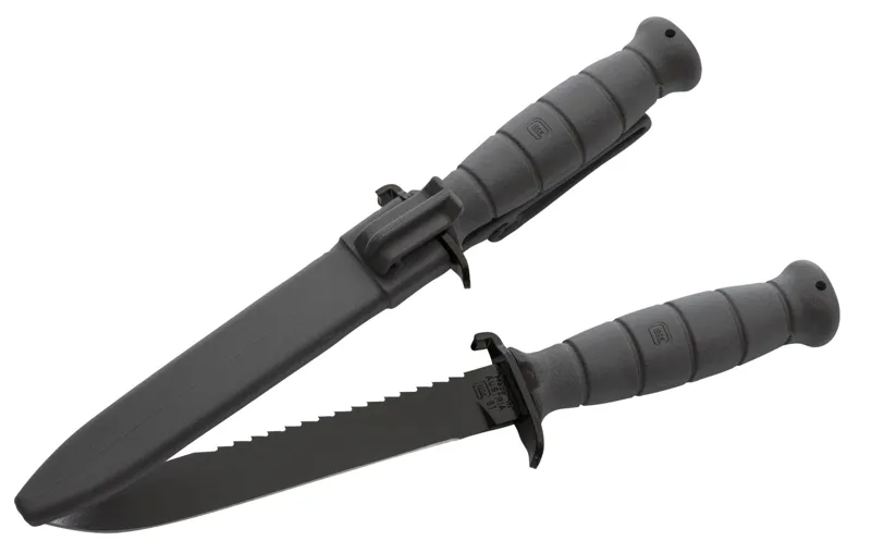 Glock Feldmesser 81 Grau Mit Scheide · Negro