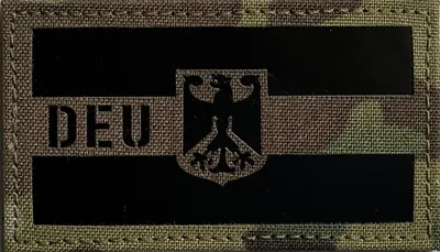 IR Infrarot Patch DEU Deutschland 9x5cm - Der Quartiermeister