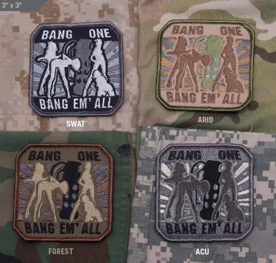 Patch Bang Em All Large - Mil-Spec Monkey