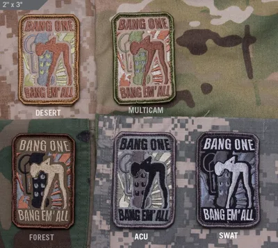 Patch Bang Em All Small - Mil-Spec Monkey
