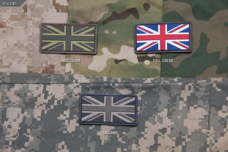 Mil-Spec Monkey Patch Britische Flagge PVC · Multicam
