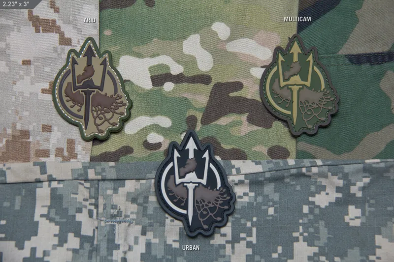 Mil-Spec Monkey Patch Costa Ludus Trident PVC · Multicam