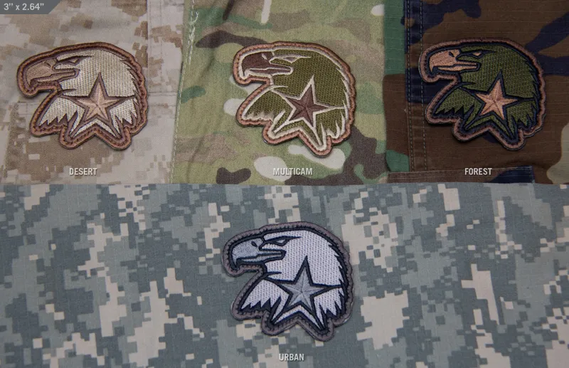 Mil-Spec Monkey Patch Eagle Star EMB · Multicam