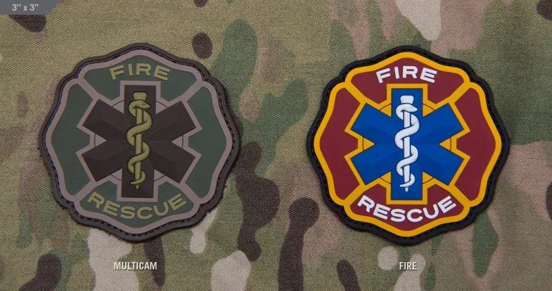 Mil-Spec Monkey Patch Fire Rescue PVC · Multicam