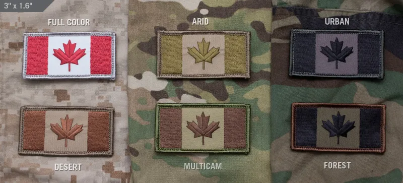Mil-Spec Monkey Patch Kanadische Flagge · Tan / FDE