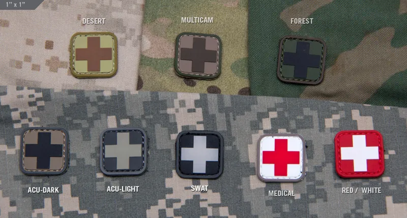 Mil-Spec Monkey Patch Medic Square 1 Inch PVC · Tan / FDE