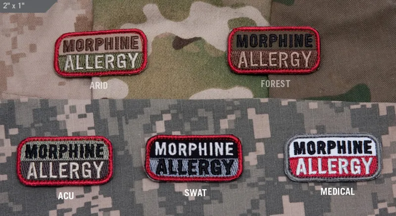 Mil-Spec Monkey Patch Morphine Allergy