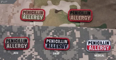 Patch Penicillin Allergy - Mil-Spec Monkey