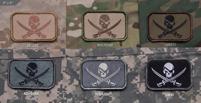 Mil-Spec Monkey Patch PirateSkull Flag · Multicam