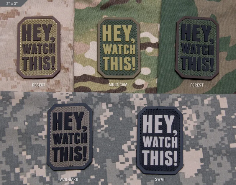 Mil-Spec Monkey Patch PVC Hey Watch This · Multicam