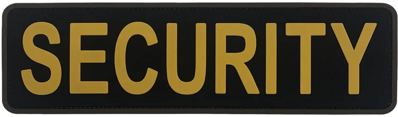 Mil-Spec Monkey Patch PVC Security 25,5x7,5cm · Negro