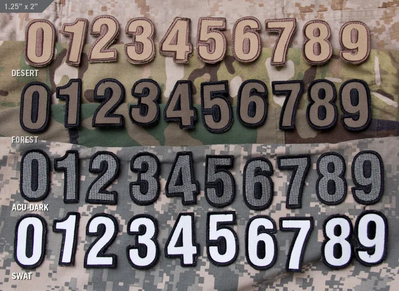 Mil-Spec Monkey Patch Tac Numbers