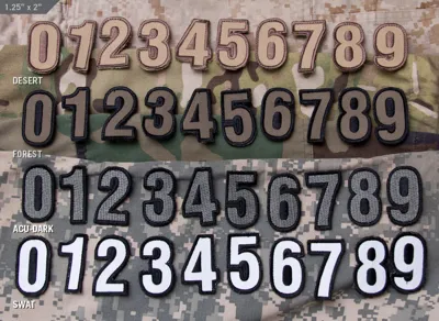 Patch Tac Numbers - Mil-Spec Monkey