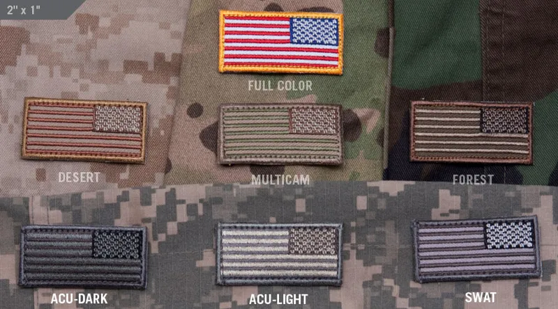 Mil-Spec Monkey Patch US Flag Mini Rev · Tan / FDE