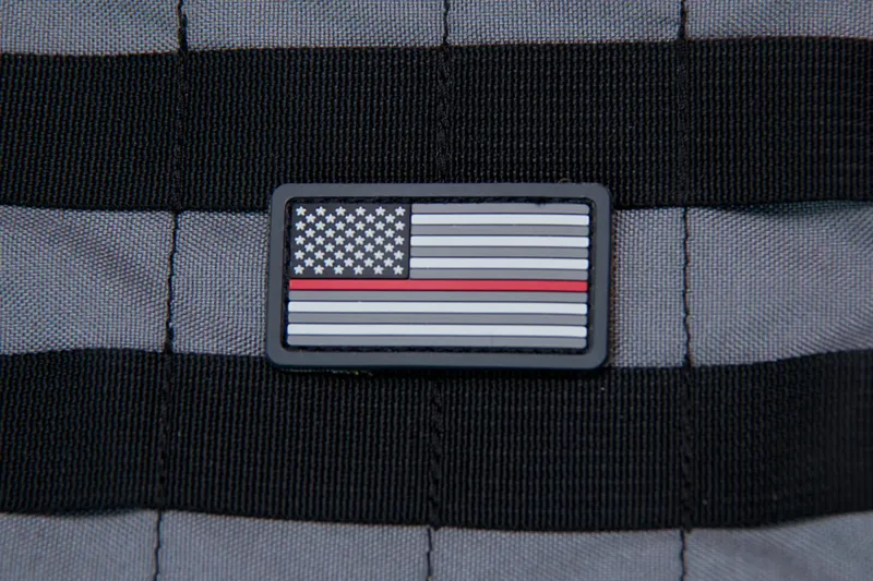 Mil-Spec Monkey Patch US Flag PVC Mini Thin · Rojo