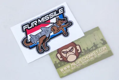 Fur Missile Decal Sticker - Mil-Spec Monkey
