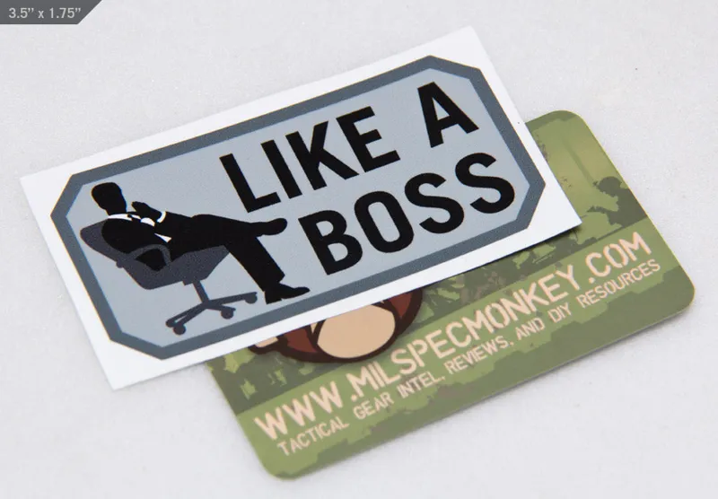 Mil-Spec Monkey Like A Boss Decal Sticker