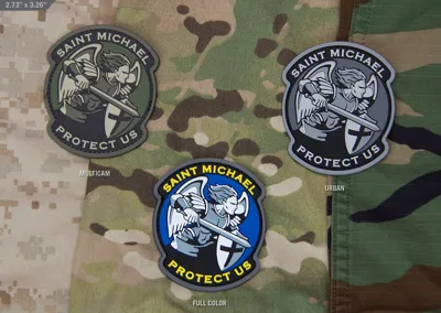 Patch 3D PVC Saint Michael Modern - Mil-Spec Monkey