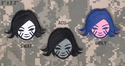Stoff Patch Battlegirl - Mil-Spec Monkey