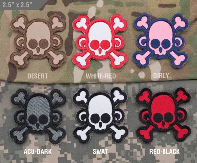 Stoff Patch Skullmonkey - Crossbones - Mil-Spec Monkey