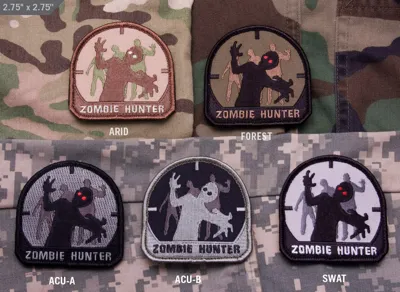 Stoff Patch Zombie Hunter - Mil-Spec Monkey
