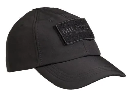 Mil-Tec Baseball Cap Softshell · Negro