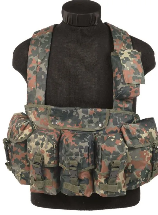 Mil-Tec Chest Rig 6-POCKET · Flecktarn
