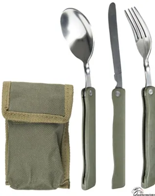Klappbesteck 3-TLG. M. Tasche - Mil-Tec