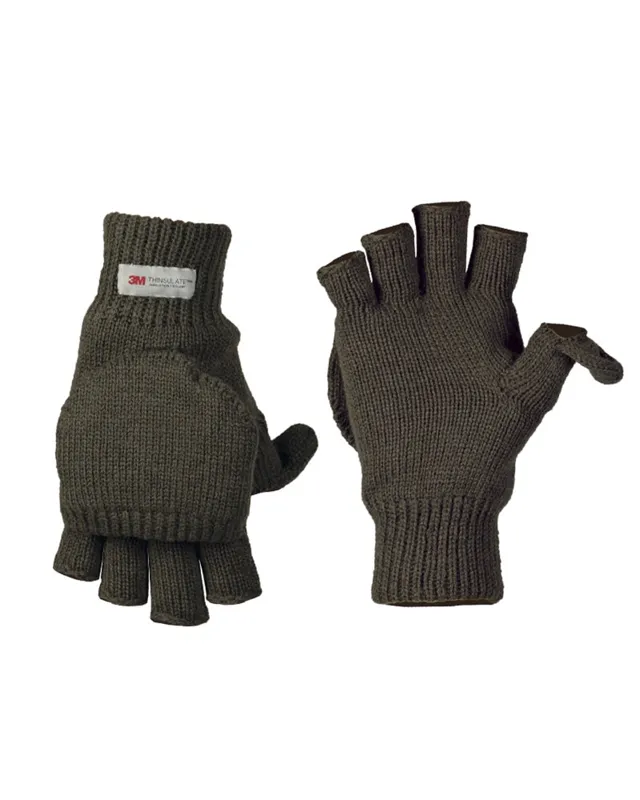 Mil-Tec Klapphandschuhe Mit Thinsulate Fütterung