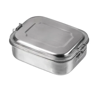 Lunchbox Stainless Steel 16x13x6,2cm - Mil-Tec