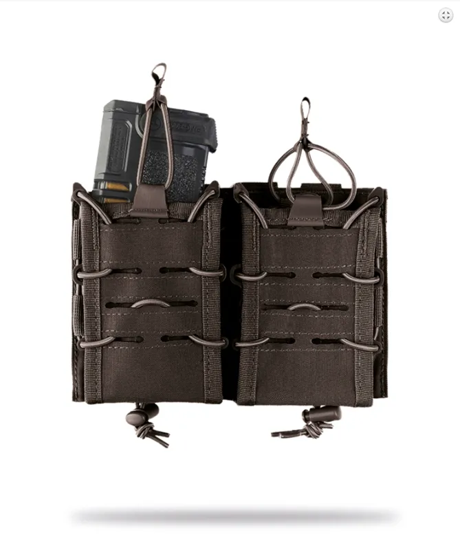 Mil-Tec Magazintasche Open Flex Doppelt · Negro
