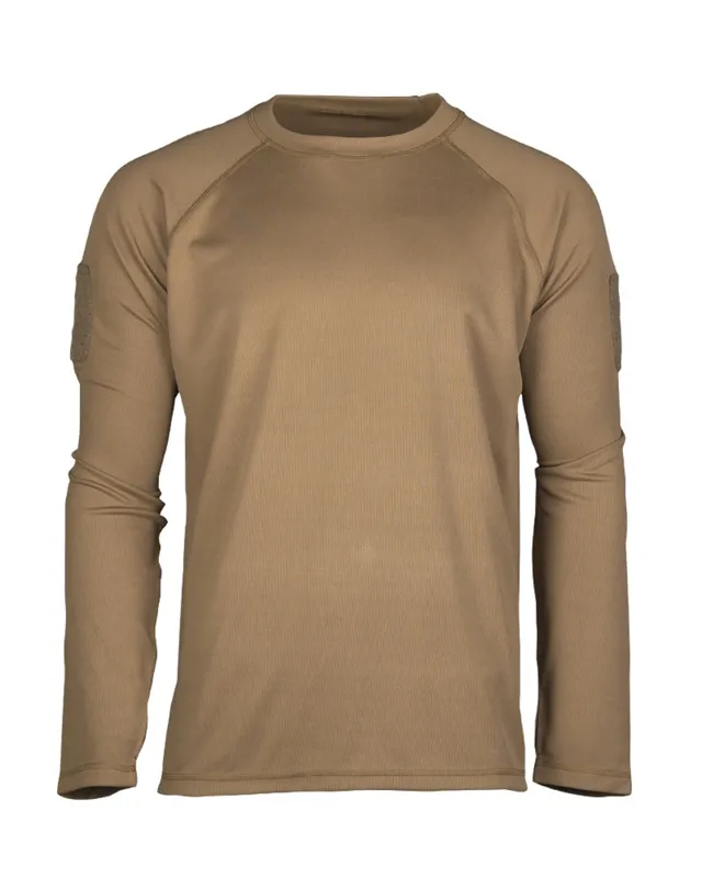 Mil-Tec Tactical Quick Dry Langarmshirt · Coyote