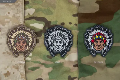 Patch Native American Head - Mil-Spec Monkey