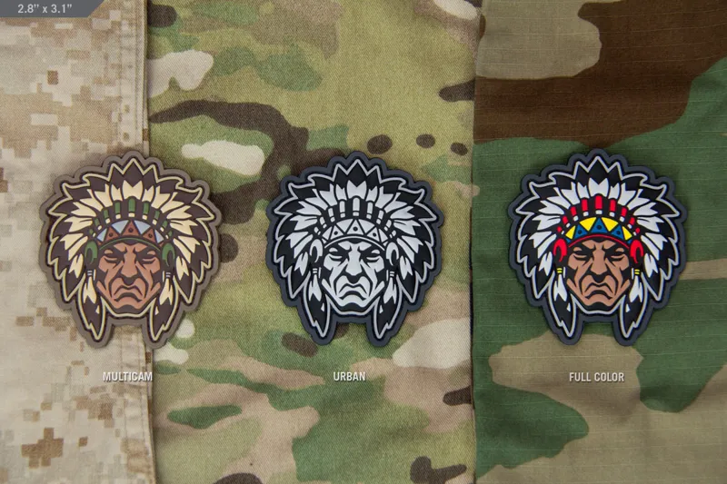 Mil-Spec Monkey Patch Native American Head
