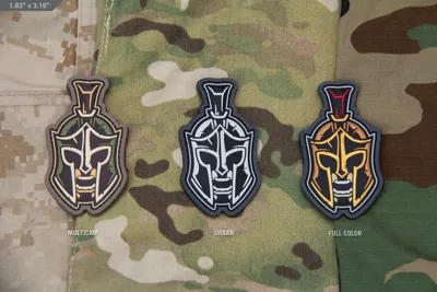Spartan Head 1 Patch Urban - Mil-Spec Monkey